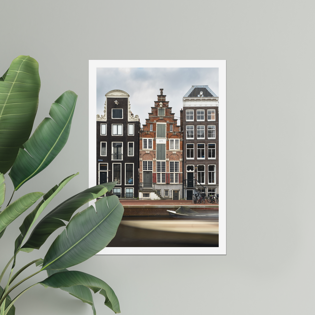 Houses on Herengracht | Amsterdam Hahnemühle Photo Rag Print