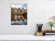 30.0 cm x 40.0 cm, 11.8 inches x 15.7 inches Canal and houses on Oudezijds Voorburgwal | Amsterdam l Art print Lorena Cirstea