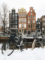 Canal and houses on Herengracht | Amsterdam l Art Print - lorenacirstea