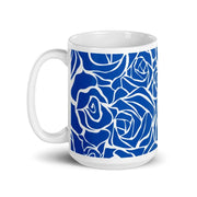 Ceramic mug with flower pattern
