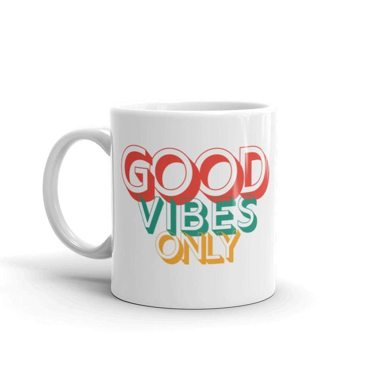 Good vibes only, White glossy mug - lorenacirstea
