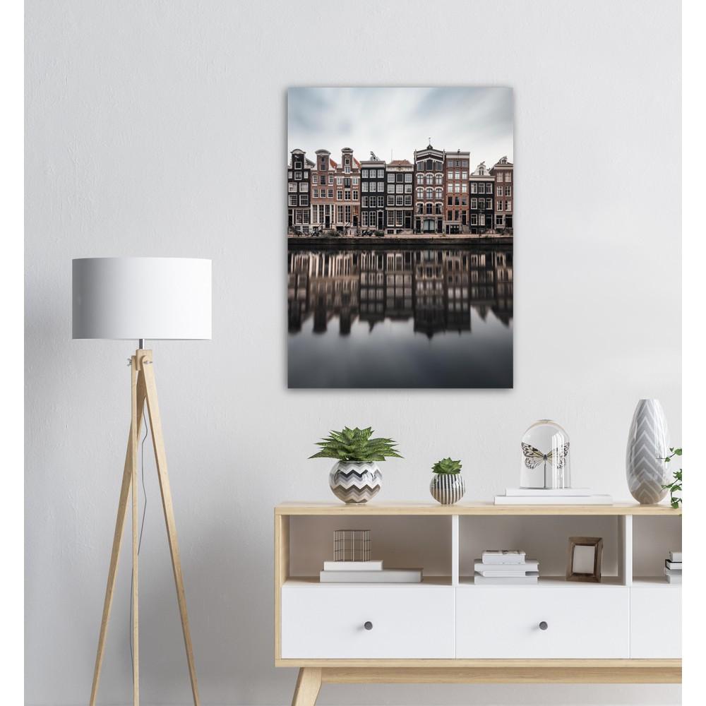 Casas en el canal Herengracht | Lámina de aluminio Ámsterdam I 