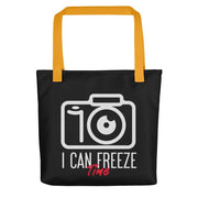 i can freeze time tote bag