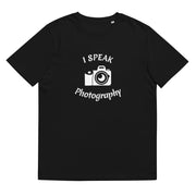 I speak photography design l Unisex organic cotton t-shirt