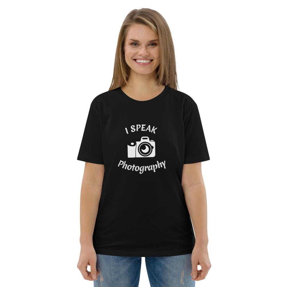 Hablo diseño de fotografía l Camiseta unisex de algodón orgánico