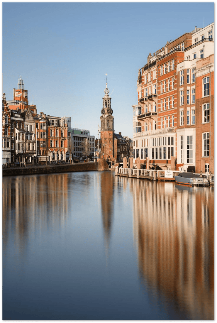 Munt tower , Amsterdam l Aluminum Print