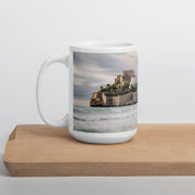 Peñiscola castle, Spain l White glossy mug