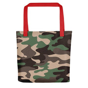Tote bag with camouflage pattern