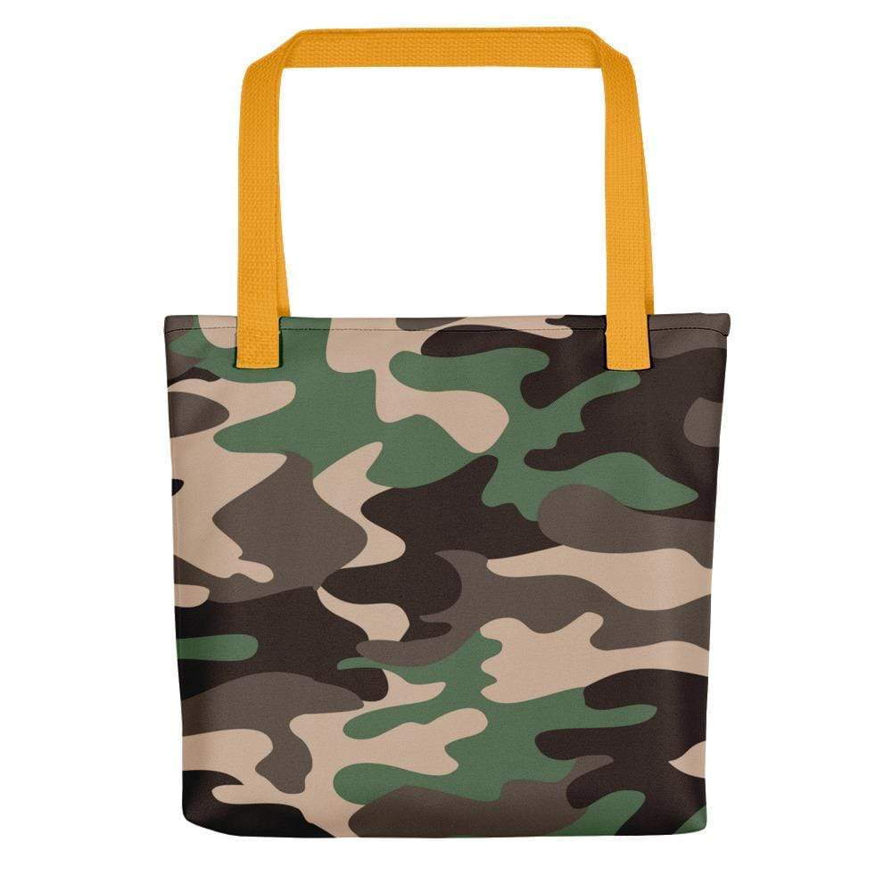 Tote bag with camouflage pattern