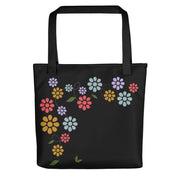Tote bag with flowers