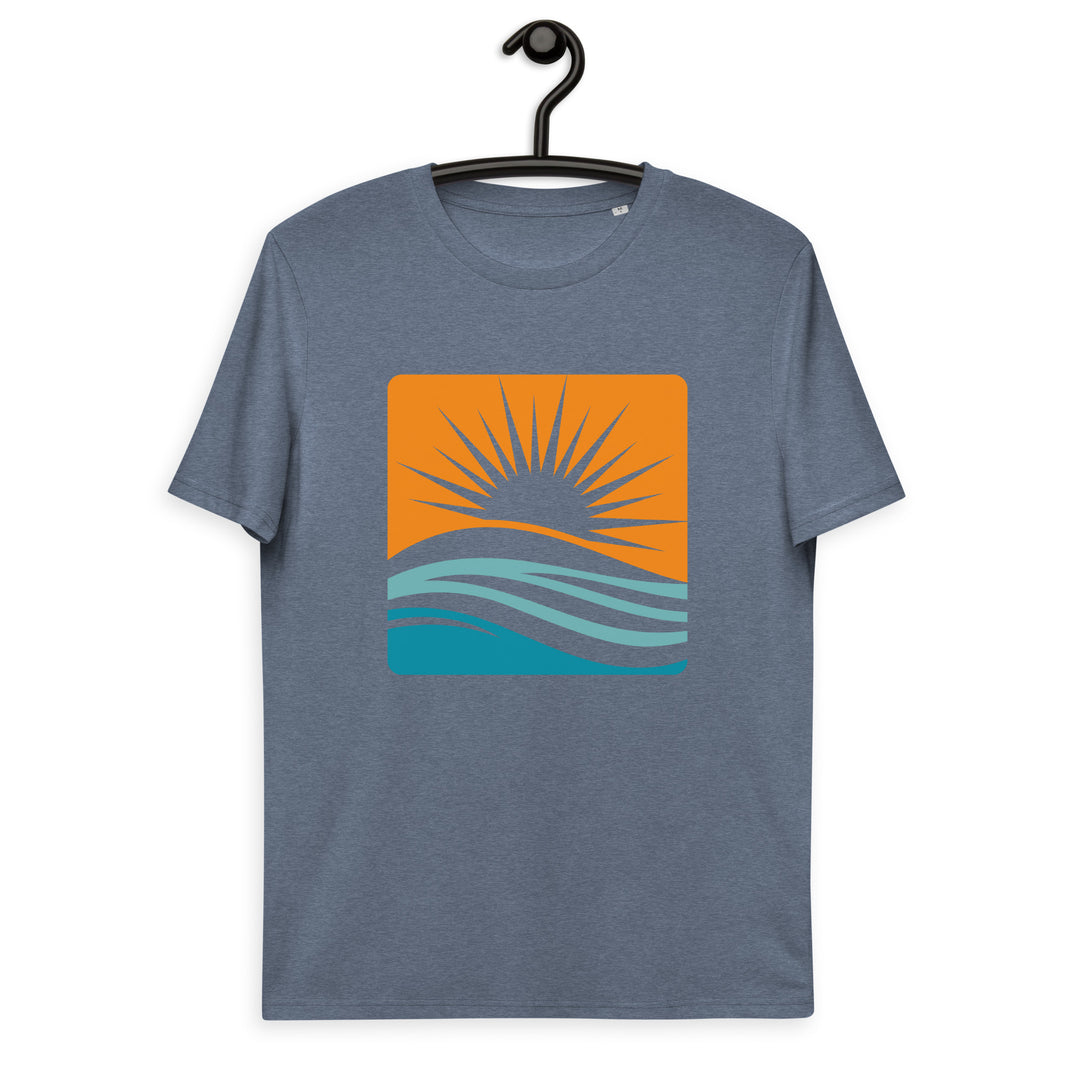 Sunset Design - Camiseta unisex de algodón orgánico