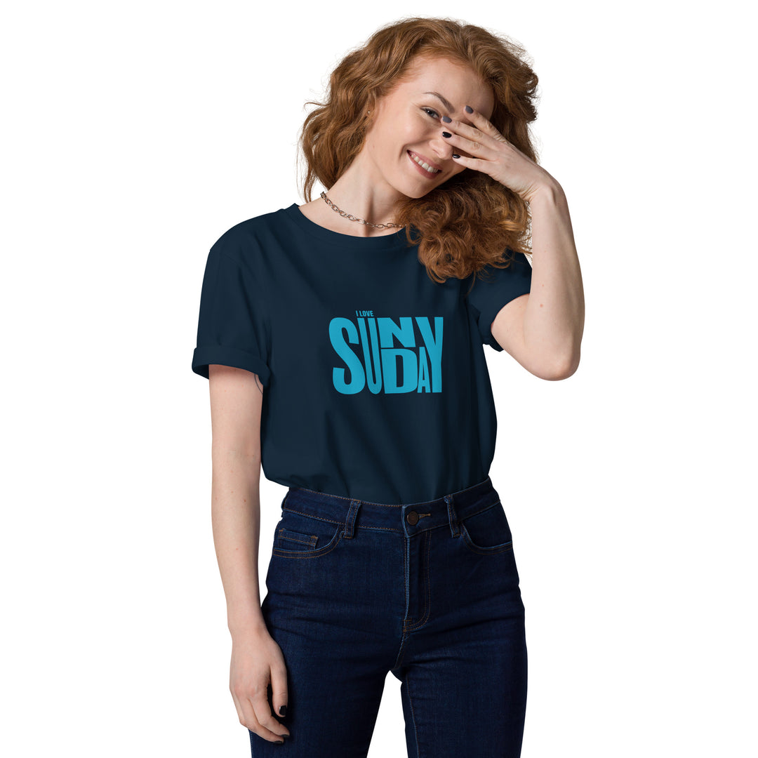 Me encanta el domingo l Camiseta unisex de algodón orgánico
