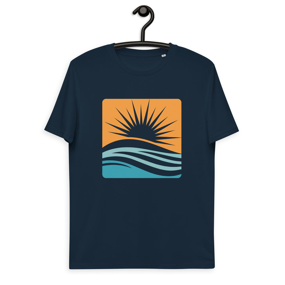 Sunset Design - Camiseta unisex de algodón orgánico