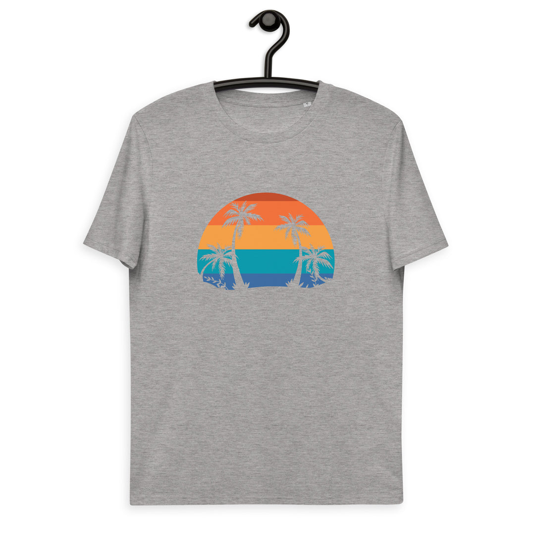 Atardecer y palmeras - Camiseta unisex de algodón orgánico