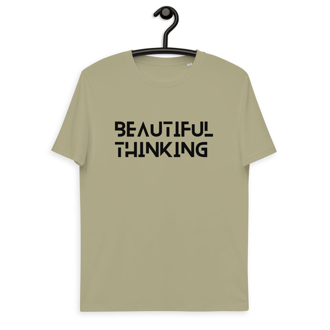 Beautiful Thinking Design - Camiseta unisex de algodón orgánico