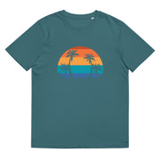 Sunset and palm trees - Unisex organic cotton t-shirt