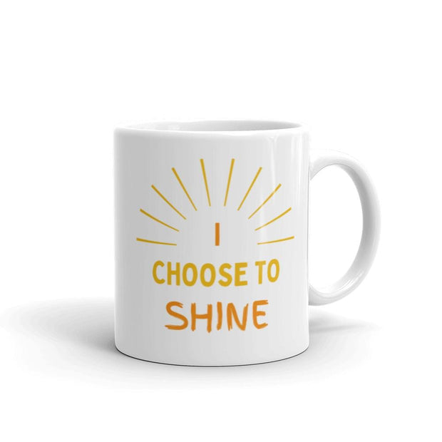 Ceramic mug with motivational design
