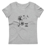 Wild and free l Women's fitted eco t-shirt
